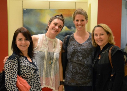 Past President Gayle Hurley (right) with new member Liza Snyder (2nd from left)